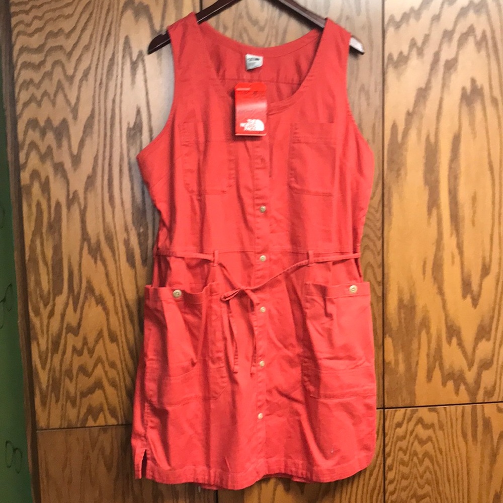 The North Face XL Dress knee length Red